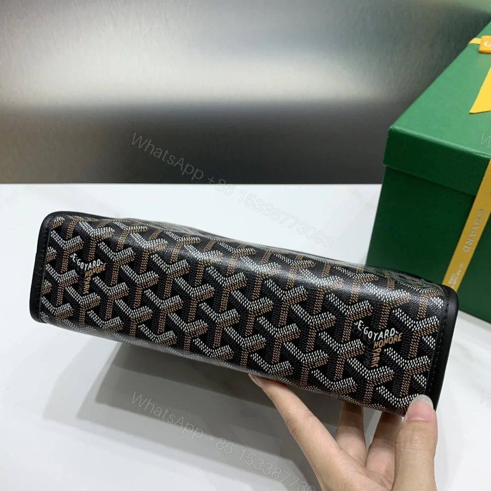 View 9 of 高仿Goyard*JOUVEN1多功能洗漱手拿包黑色小號免檢版