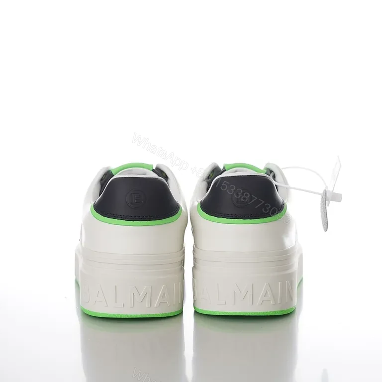 View 5 of Bold Neon Trim Platform Sneaker - Luxury City Comfort