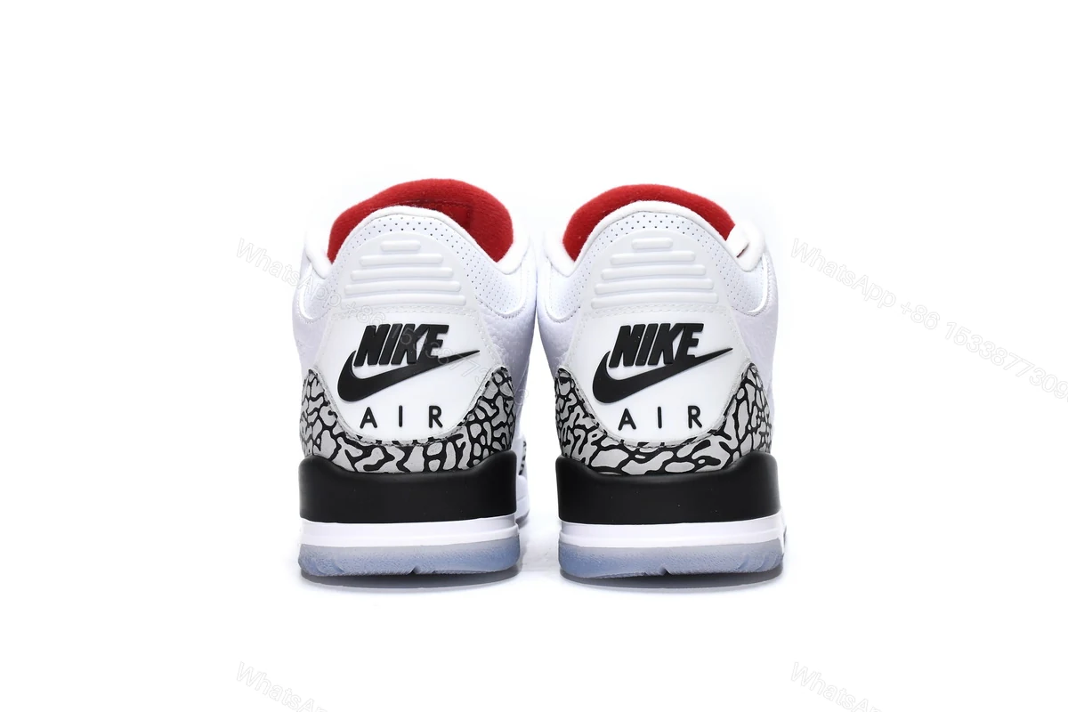 View 3 of Air Jordan 3 Retro Free Throw Line White Cement 923096-101(2018)