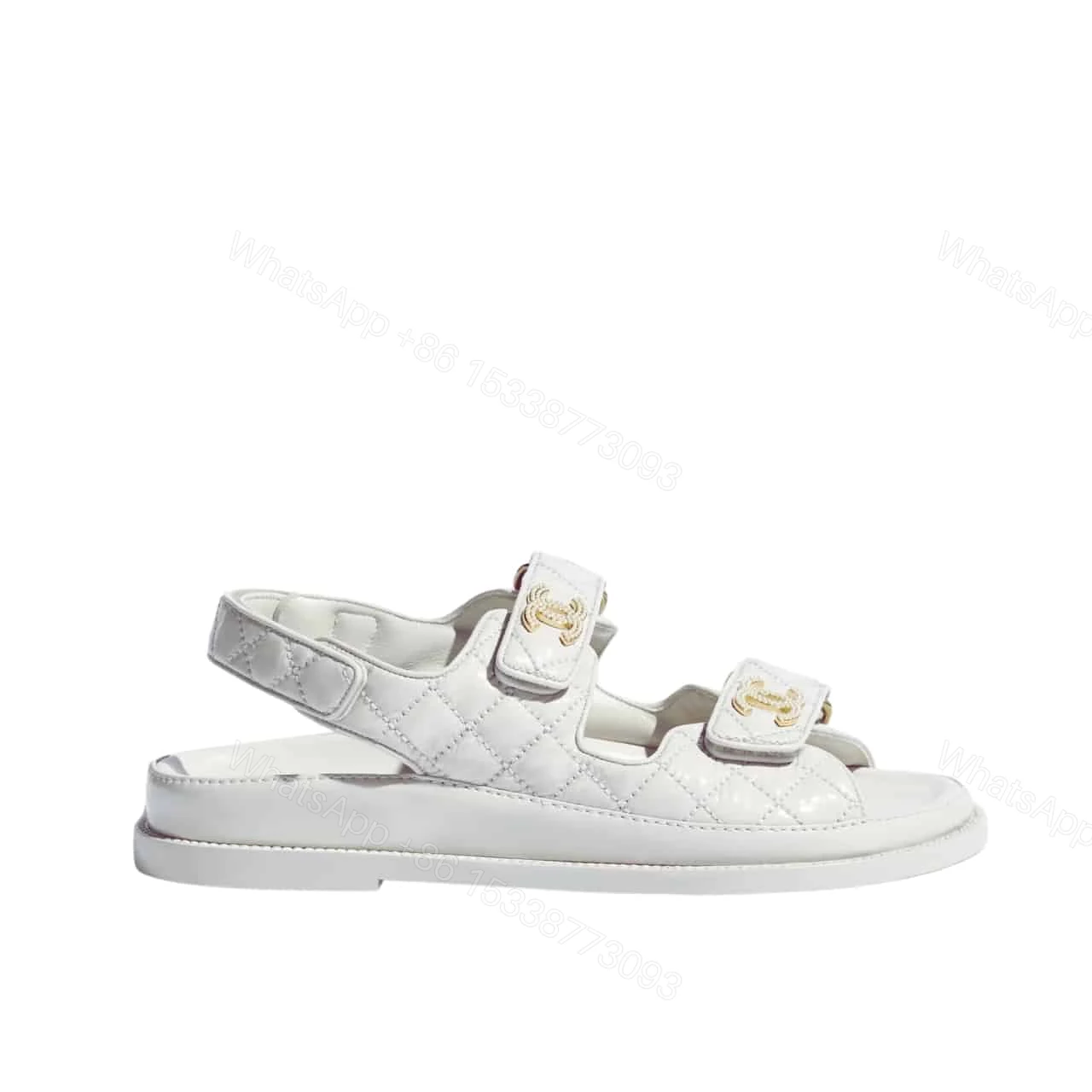 CHANEL SANDAL SHINY WHITE G35927 B20276 U0451 — view 1