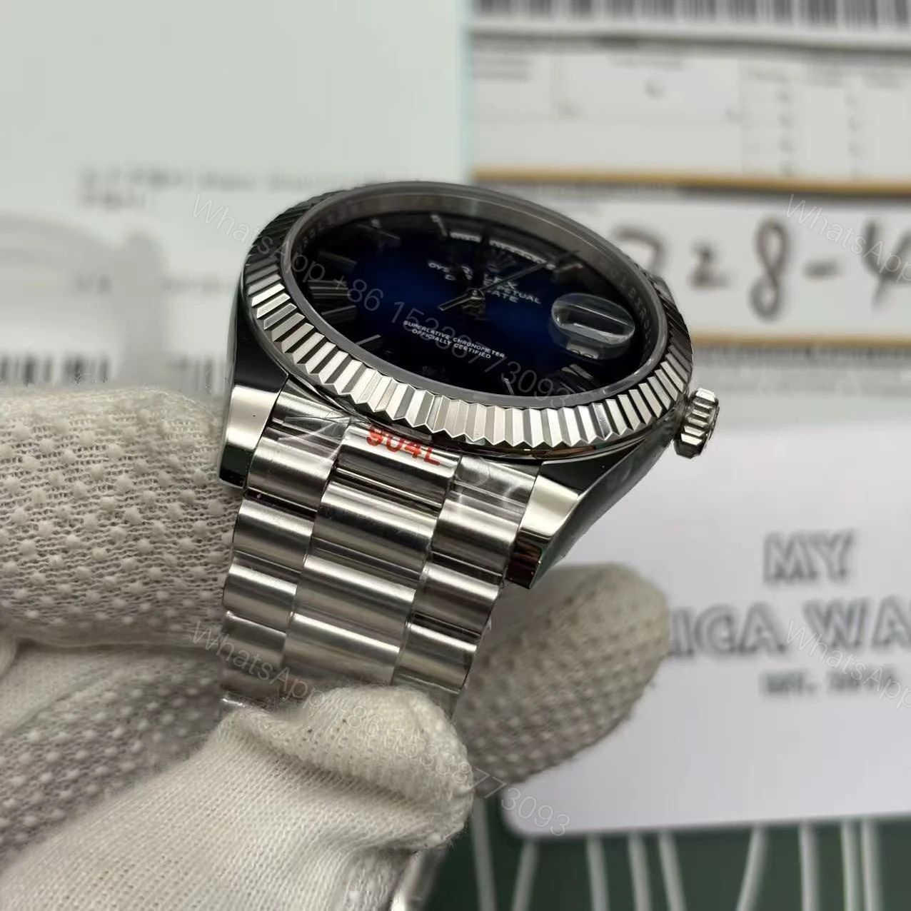 View 10 of Rolex Day-Date M228239 Blue Watch