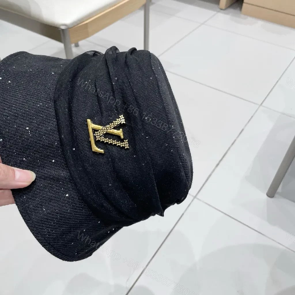 View 7 of Soft-Surface Denim Bucket Hat with Sparkle Embroidery