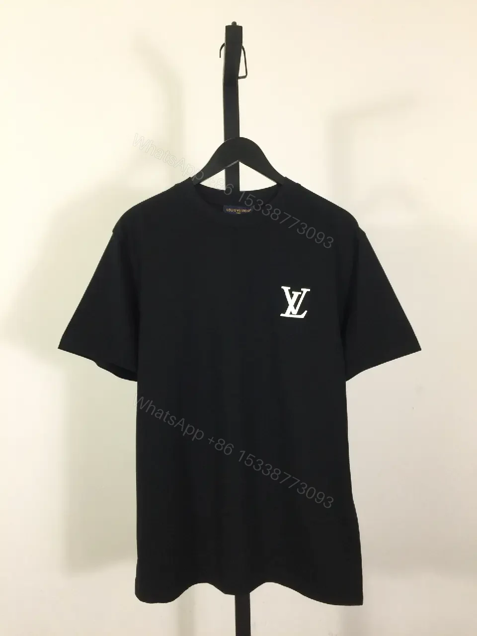 View 5 of Minimalist Black Cotton Tee + LV Monogram + Premium Everyday Wear