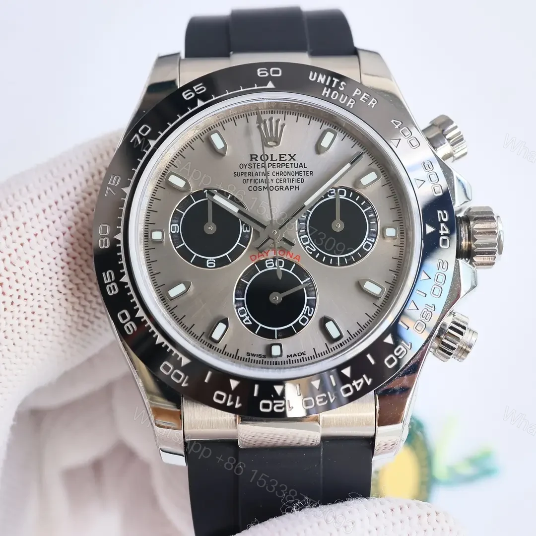 View 2 of Rolex Cosmograph Daytona White Gold Cerachrom Meteorite Oysterflex 116519LN-0038