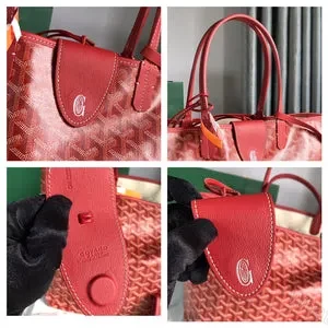 View 6 of Goyard Saint Louis Red Tote Bag
