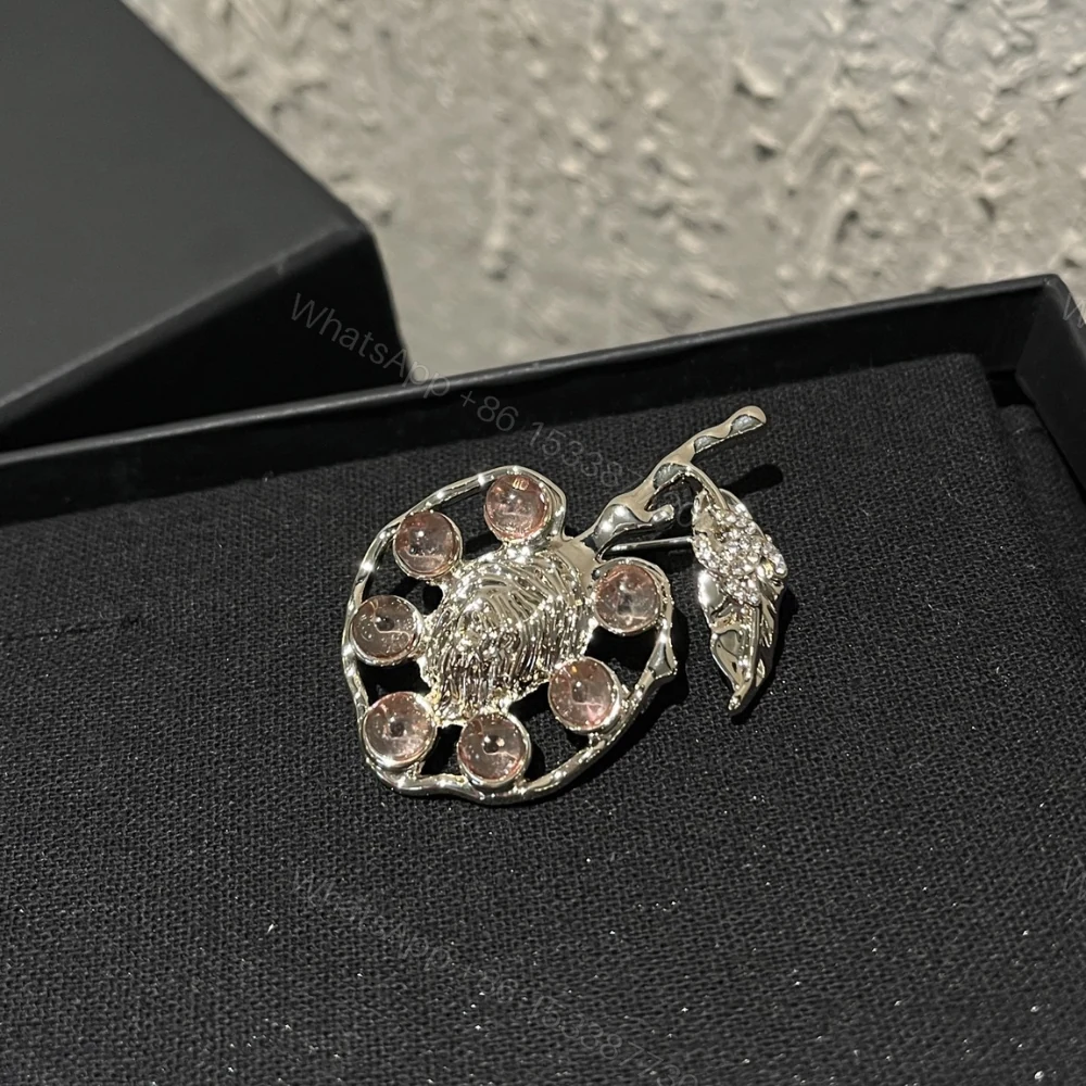 View 5 of Chanel Brooch Metal Glass And Strass Gold Pink