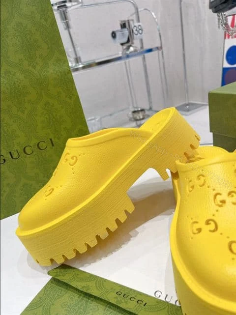 View 9 of GUCCI WONMEN’S PLATFORM PERFORATED G SANDAL – SDG012