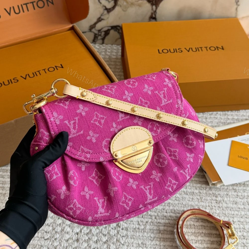 View 3 of Louis Vuitton Sunset Fuchsia Denim 23Cm M28291
