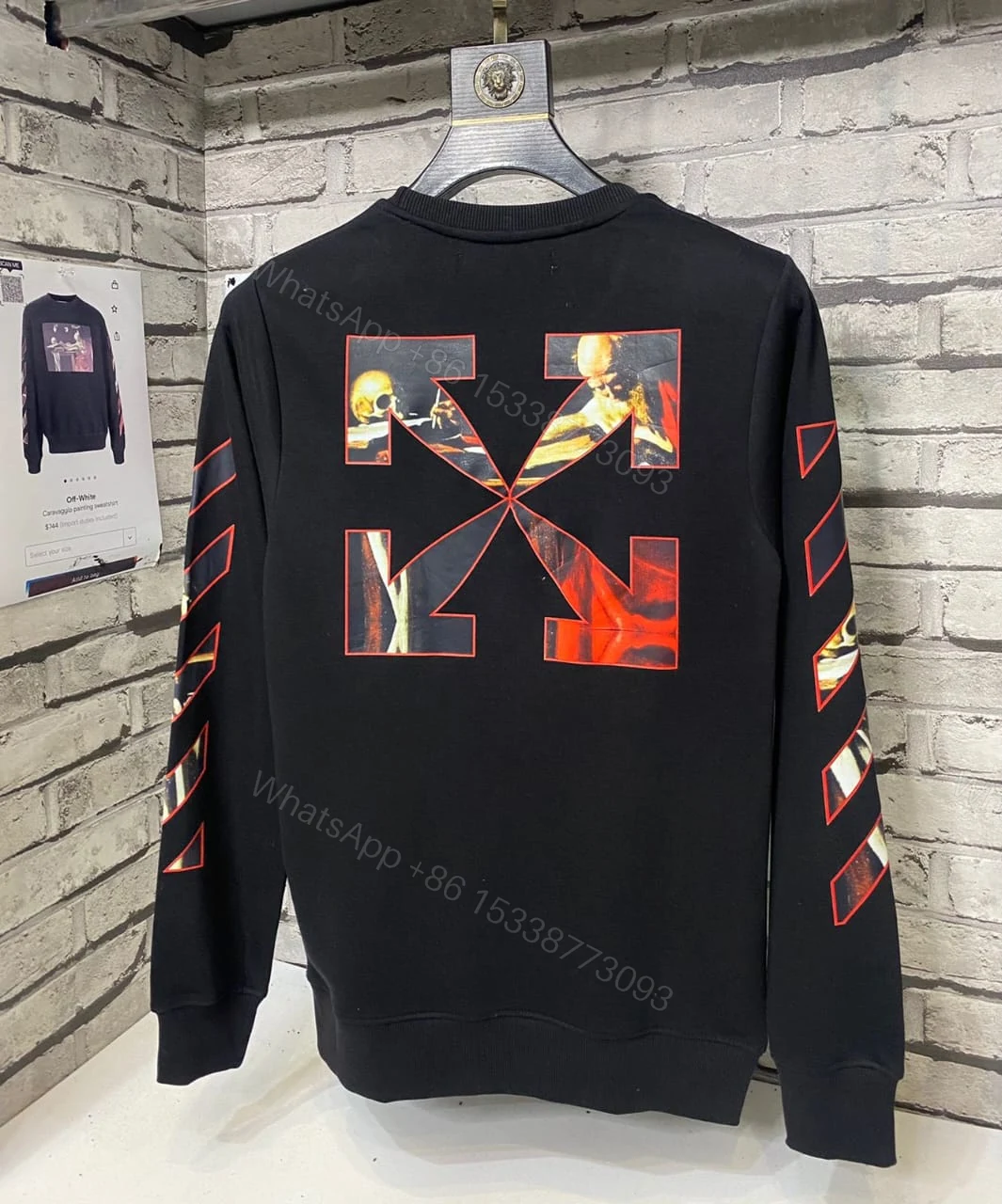 View 3 of First Copy Off-White Very Premium Sweatshirts