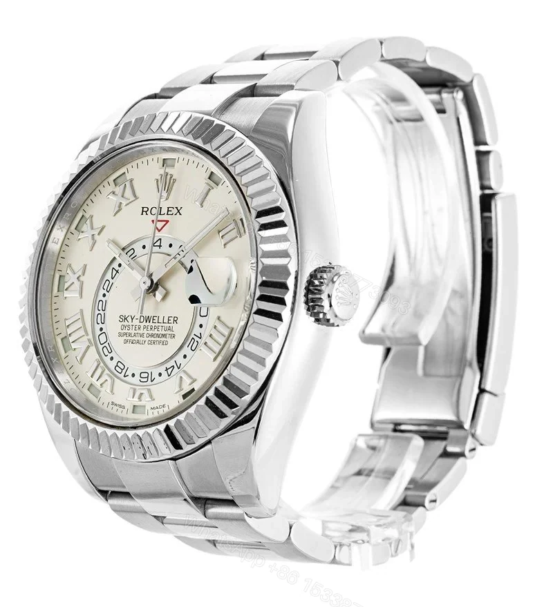View 2 of Replica Rolex Sky-Dweller Silver Dial 326939