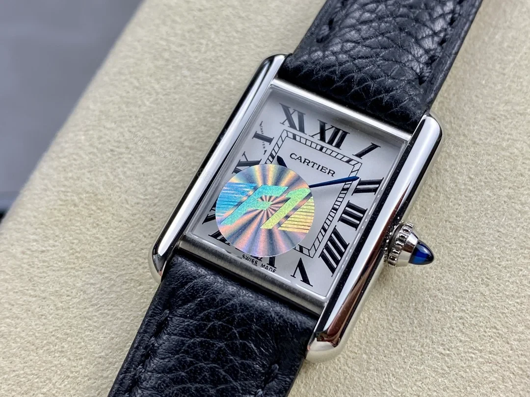View 3 of Cartier Tank Must Extra Large Automatic Stainless Steel Silver WSTA0040
