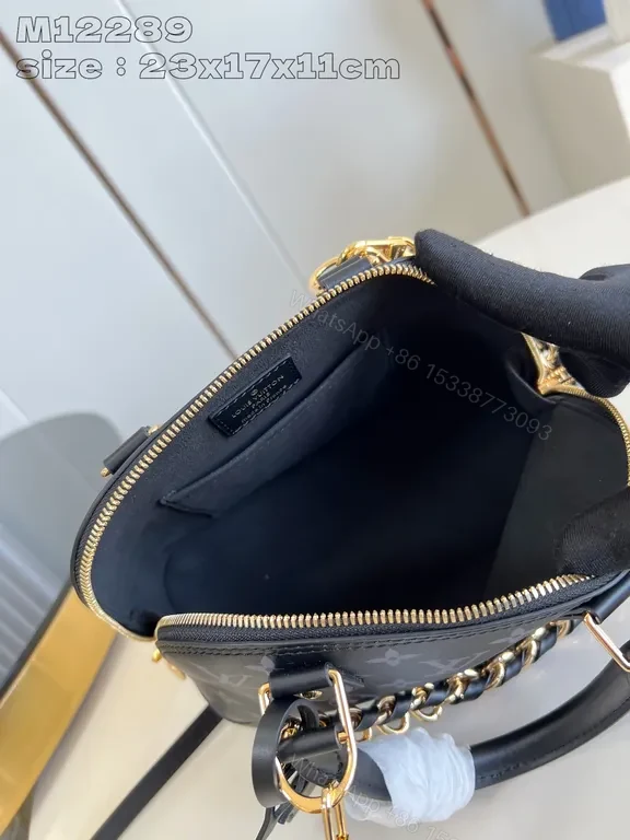 View 7 of Chic Monogram Bowler: Modern Luxury Compact Bag