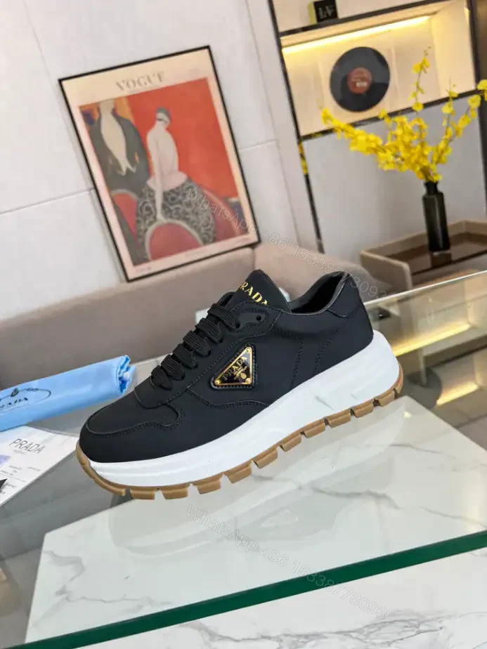 View 8 of PRAX 01 DELAVÉ SUEDE AND RE-NYLON SNEAKERS – PRD047