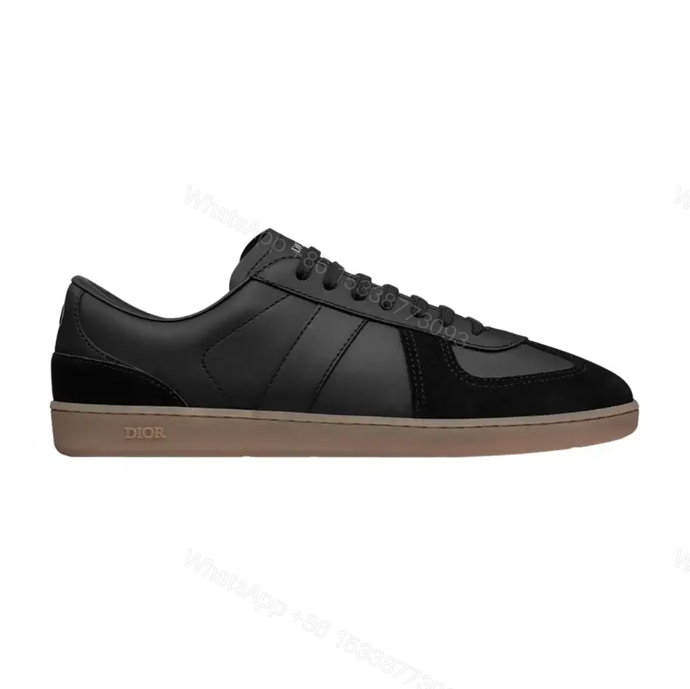 DIOR B01 MATCHPOINT SNEAKER BLACK SMOOTH CALFSKIN AND BLACK SUEDE – CD241 — view 1