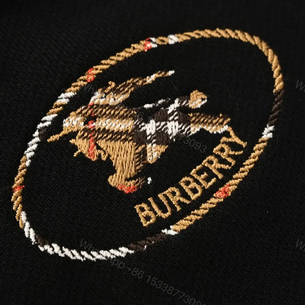 View 3 of Black Nylon Relaxed Shorts with Burberry Patch