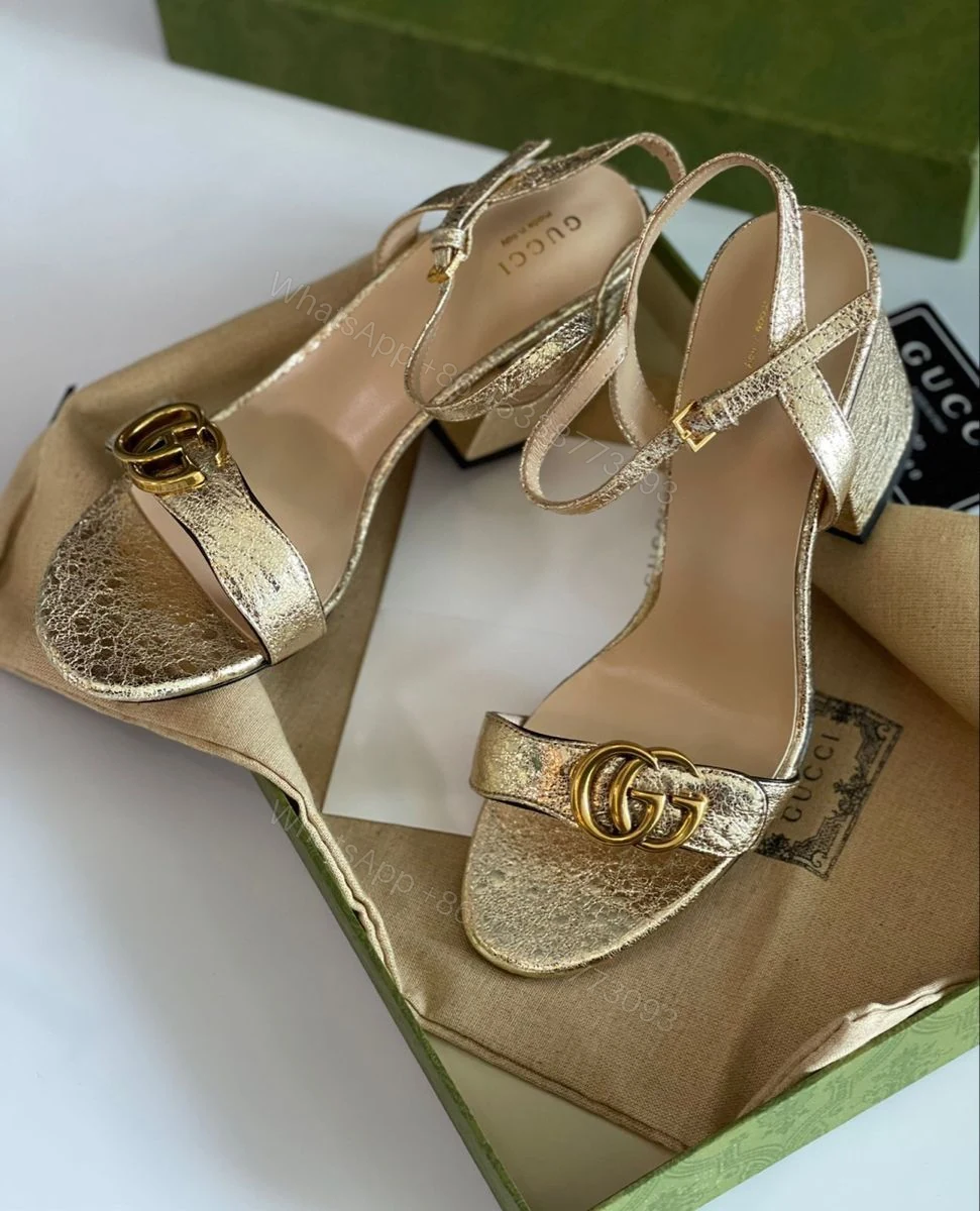 View 3 of BUY FIRST COPY GUCCI MARMONT BLOCK HEELS FOR LADIES