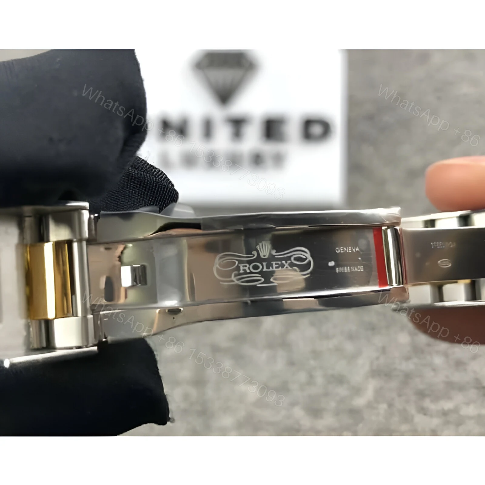 View 3 of Rolex Submariner 18038 Iced Out Blue Dial Replica
