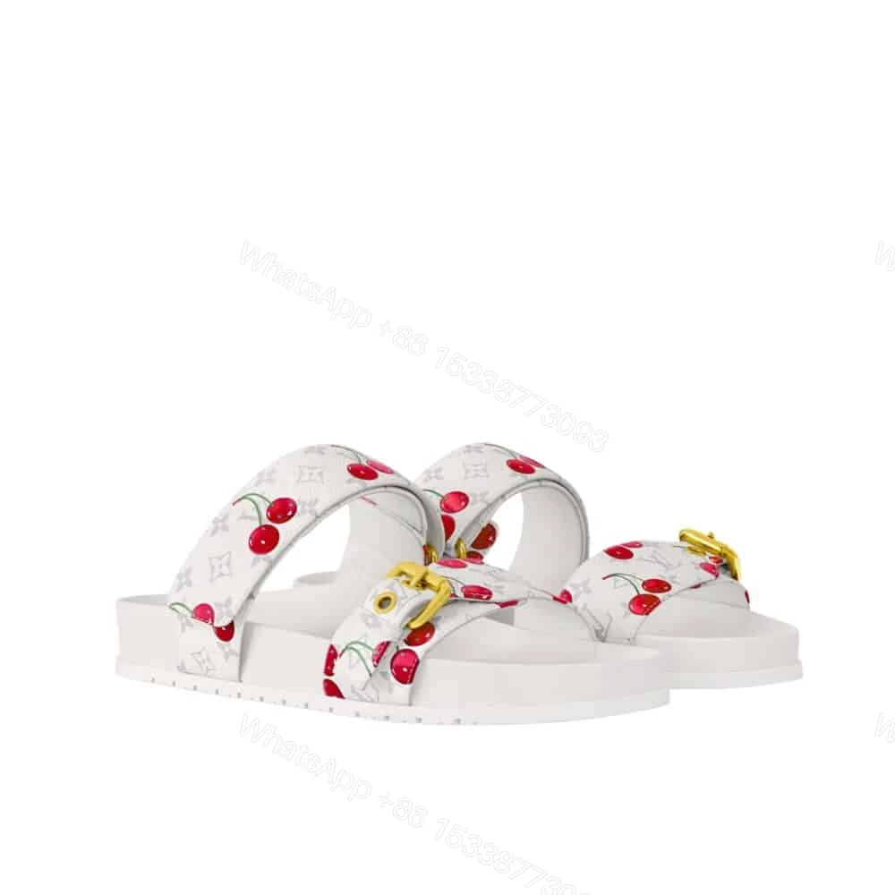 View 6 of LOUIS VUITTON X TAKASHI MURAKAMI BOM DIA FLAT COMFORT MULE WHITE 1AHLZ7
