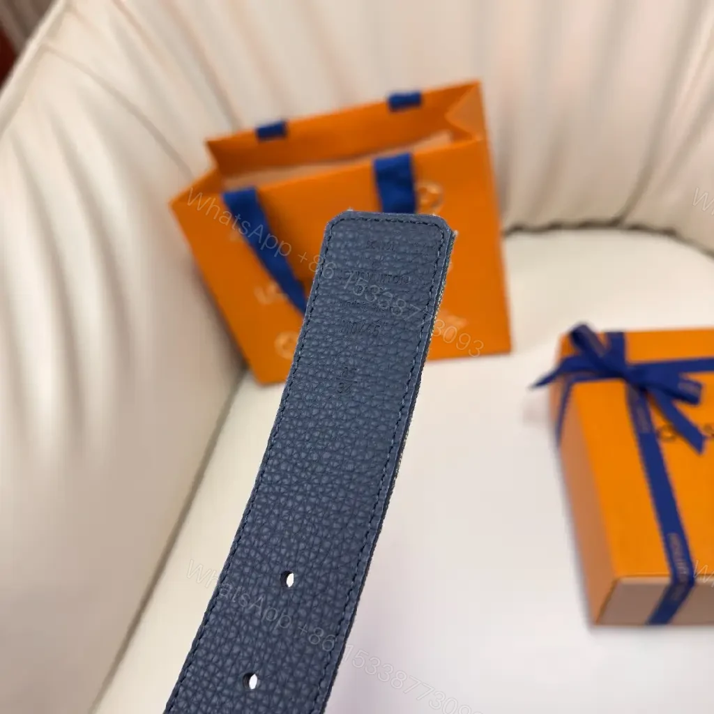 View 8 of Denim-Texture Monogram Belt: Subtle Luxury, Everyday Comfort