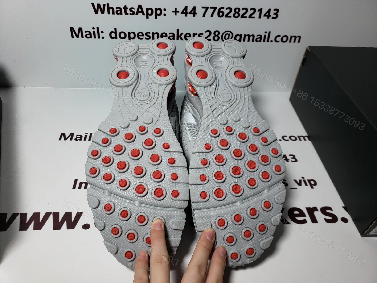 View 4 of Supreme x nike shox ride 2 white