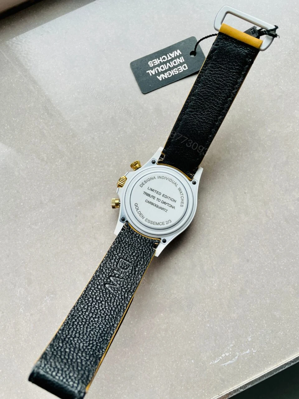 View 12 of DIWF Factory 1:1 Rolex Daytona DIW White Carbon/YG Best Edition Gold Dial A7750