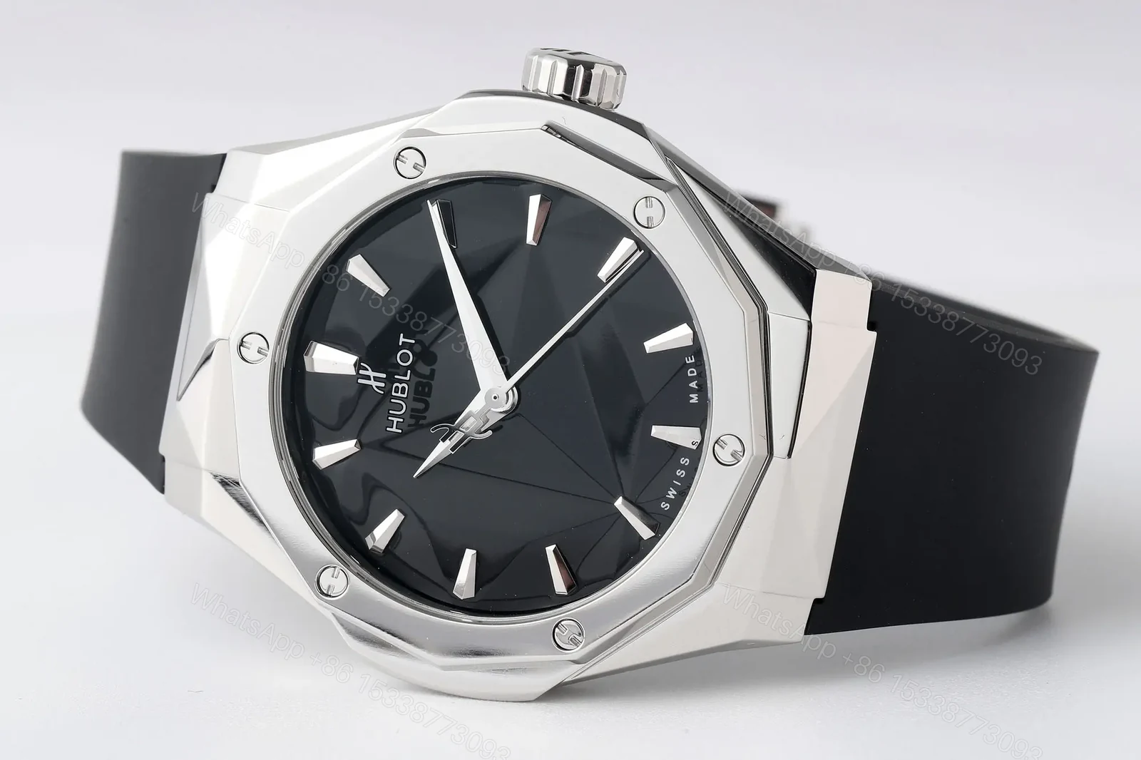 View 5 of Hublot Classic Fusion Black Dial Stainless Steel Rubber Strap Watch 40mm