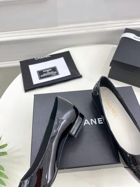 View 7 of Chanel-Style Patent Pointed-Toe Flats â€“ All-Day Comfort