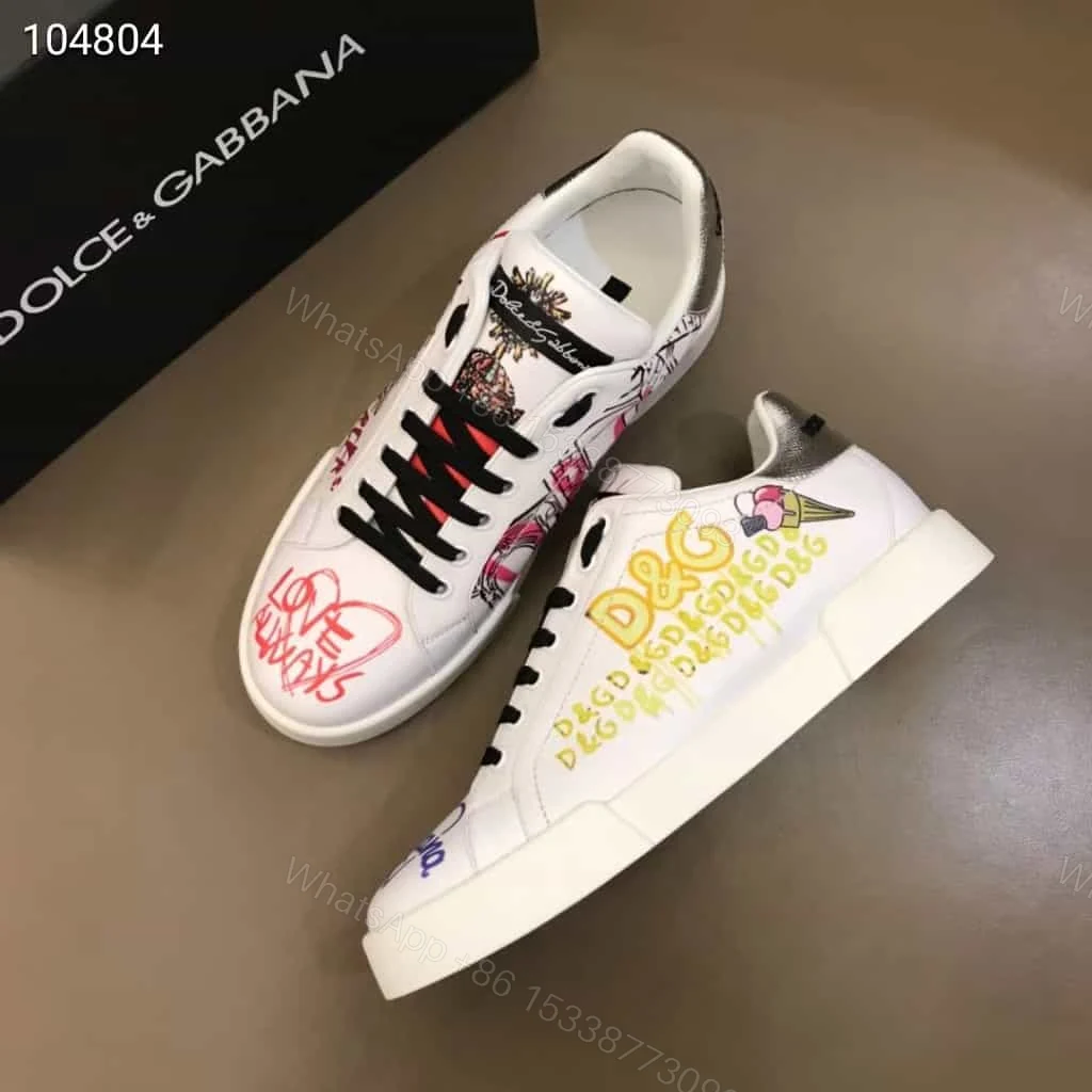 View 5 of DOLCE & GABBANA PORTOFINO SNEAKERS IN PRINTED NAPPA CALFSKIN – DG6