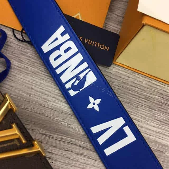 View 4 of LOUIS VUITTON X NBA 3 STEPS 40MM REVERSIBLE MONOGRAM CANVAS BELT – B99