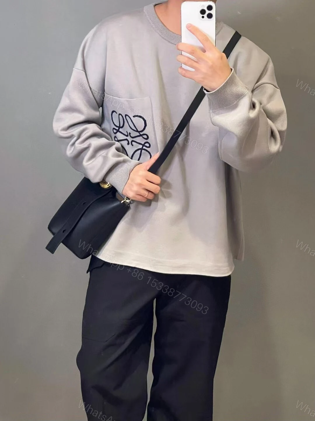 View 7 of Loewe Pocket Printed Sweater 24Fw grey