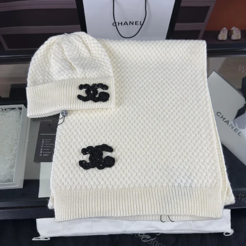 View 3 of Textured Knit Beanie: Luxe Logo Cuffed Hat