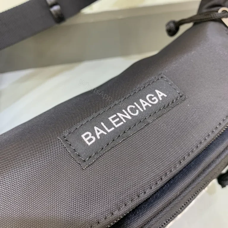 View 7 of Black Nylon Belt Bag + Balenciaga Style + Everyday Luxury Waist Bag