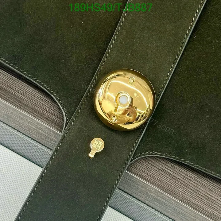 View 9 of Loewe Tobacco Pebble Bucket Bag crafted from Suede Calfskin EA5287