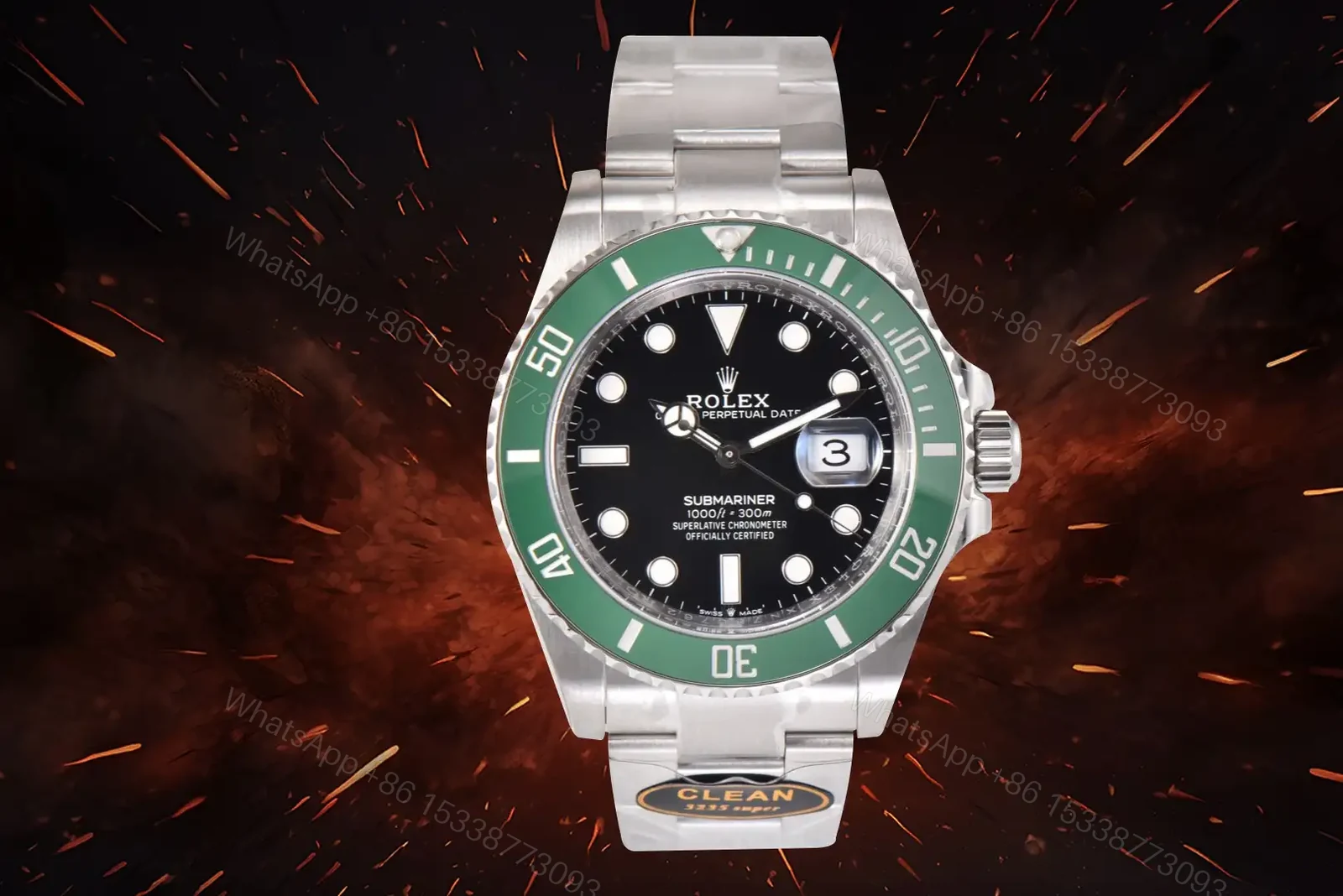 Premium rolex starbucks replica Submariner Date 41MM 126610lv-0002 — view 1