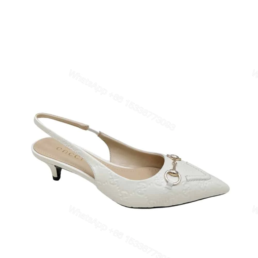 View 6 of GUCCI WOMEN HORSEBIT SLINGBACK PUMP WHITE