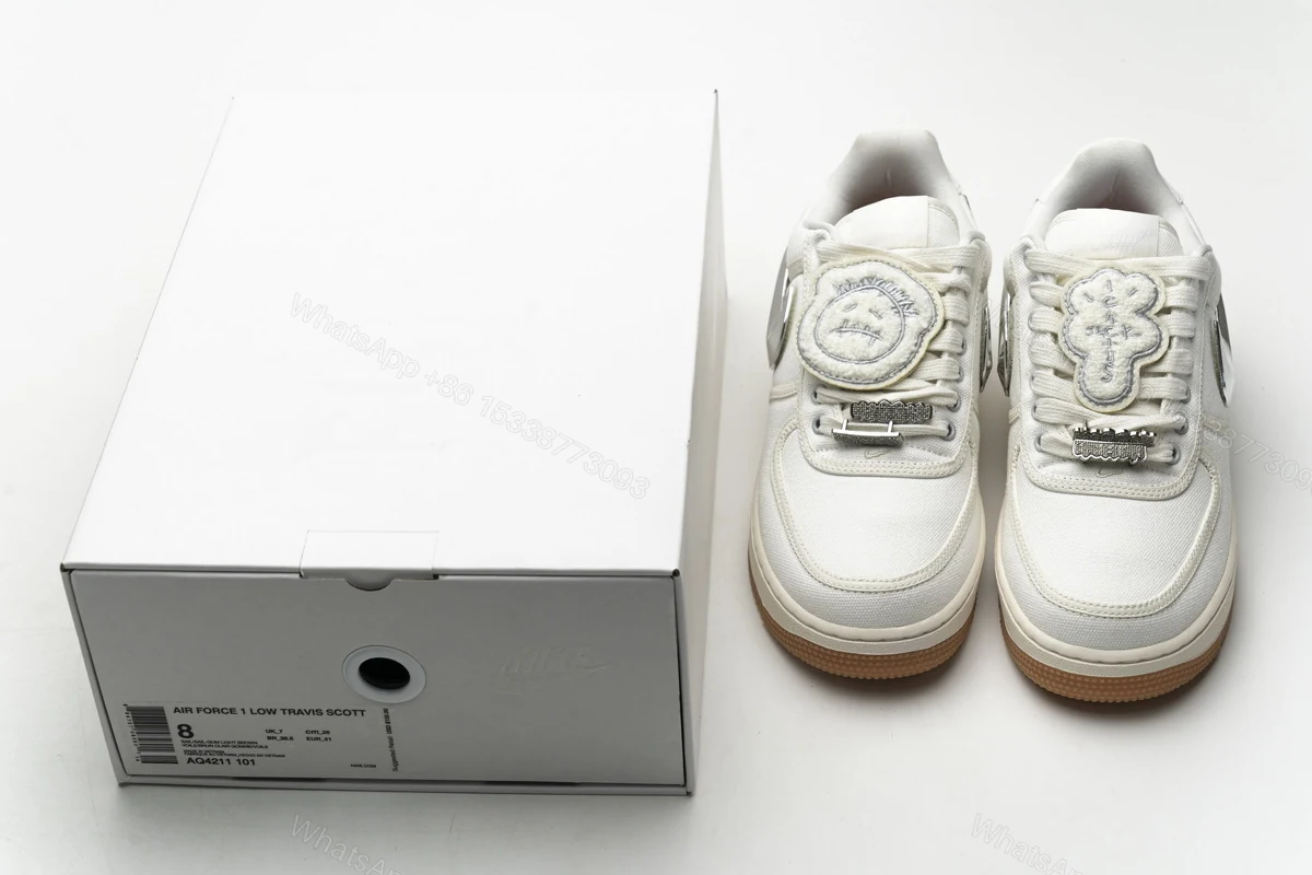 Travis Scott x Nike Air Force 1“Sail” AQ4211-101 — view 2