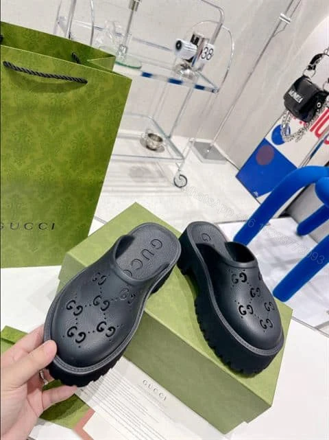 View 5 of GUCCI WONMEN’S PLATFORM PERFORATED G SANDAL – SDG013