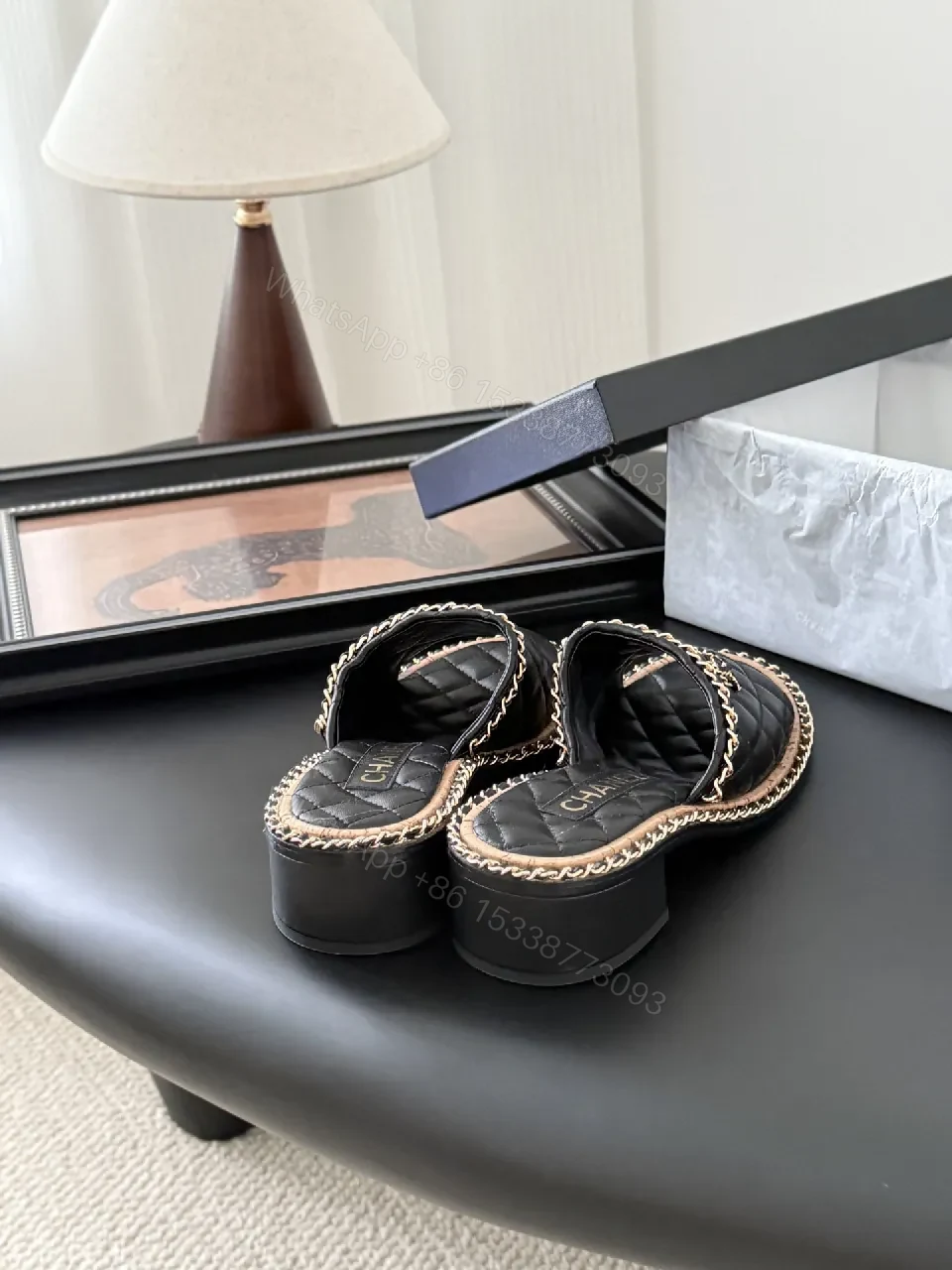 View 2 of Quilted Leather Sandals: Luxe Chanel-Style Comfort