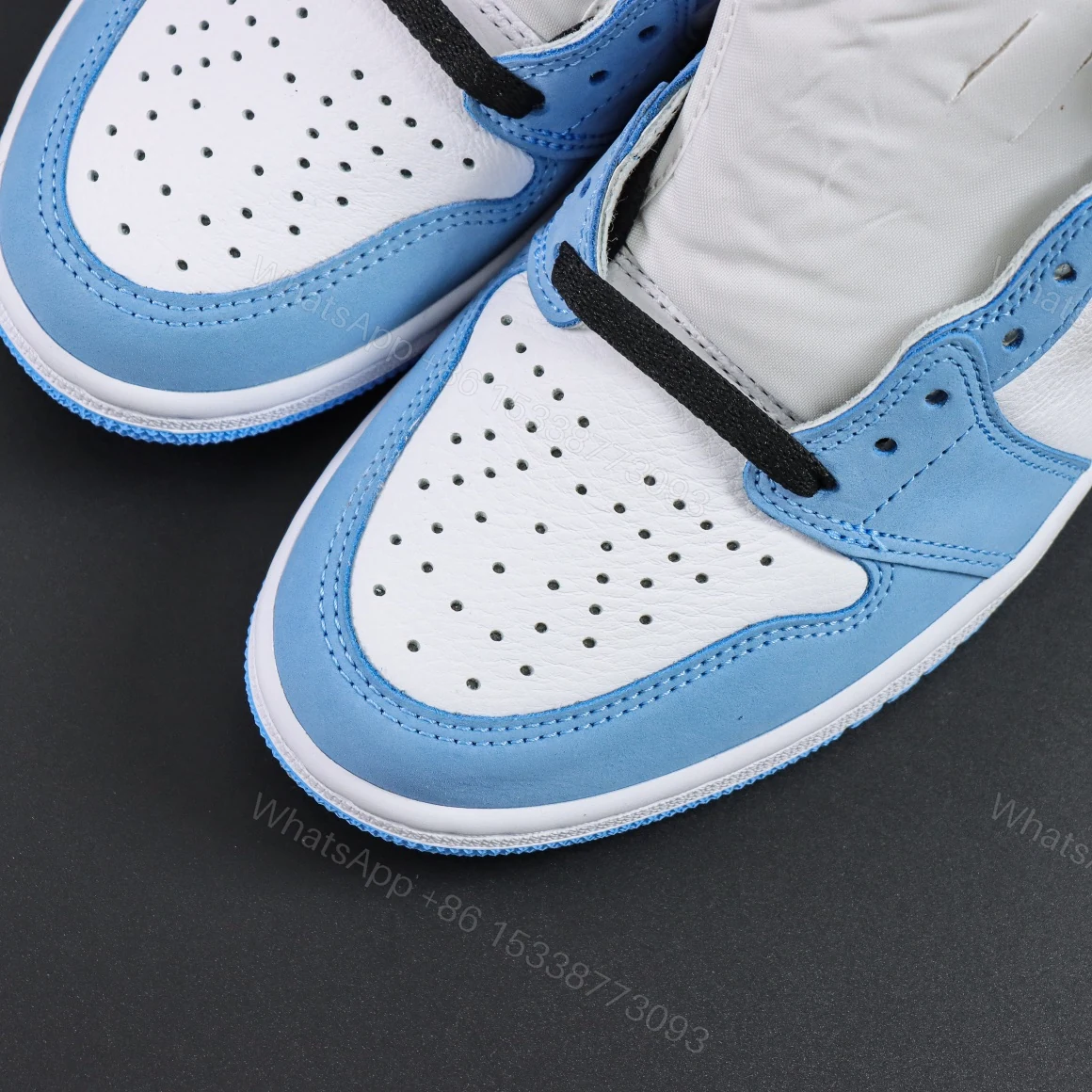 View 5 of Air Jordan 1 Retro High White University Blue Black Reps