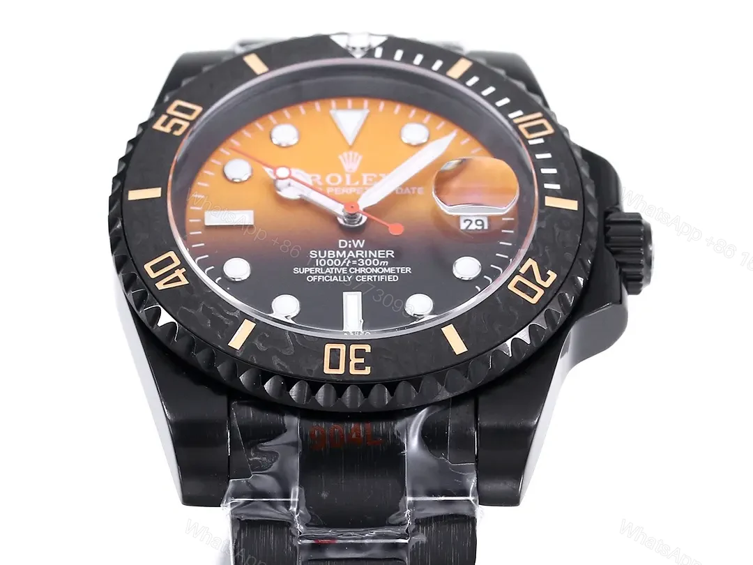 View 5 of 3A Factory Clean Factory ROLEX DIW Submariner PARAKEET Black Gradient