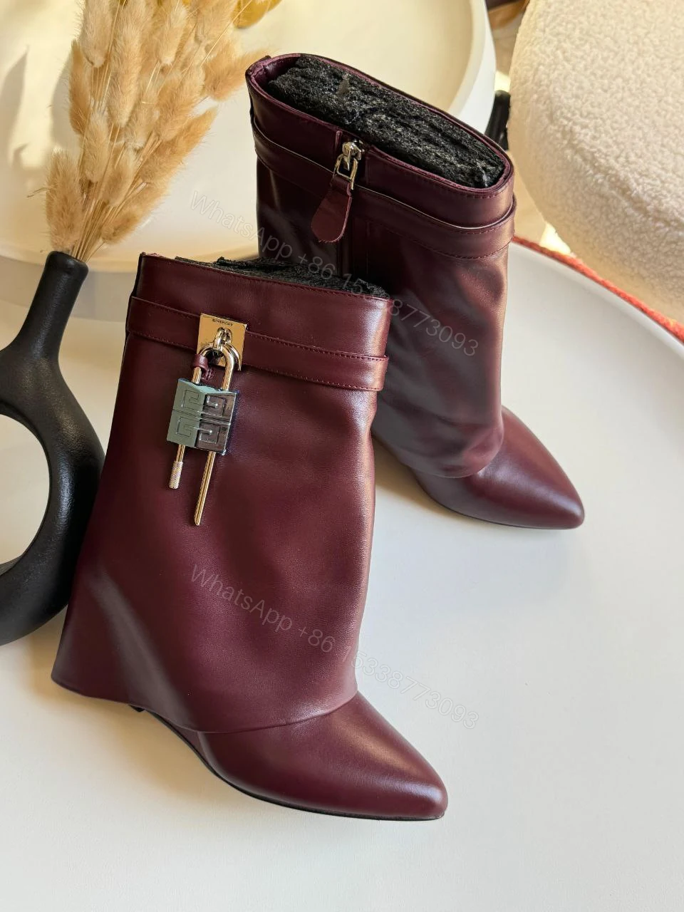 View 4 of Givenchy Shark Lock ankle boots