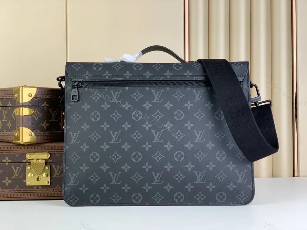 View 7 of Monogram Structured Messenger: Modern, Versatile & Refined Bag
