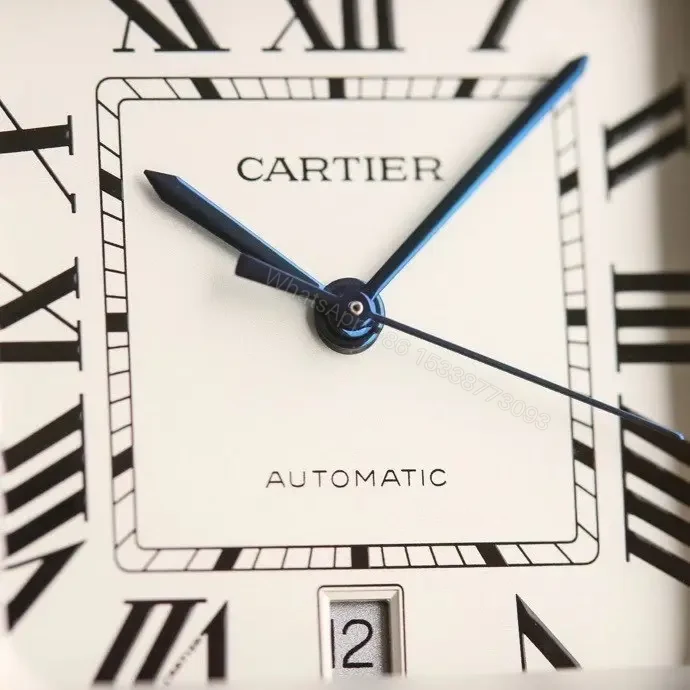 View 4 of Cartier super clone Santos White Dial Two-Tone Bracelet Premium 40MM RG-CARTIER-SANTOS-WHT-TT-BRC-40