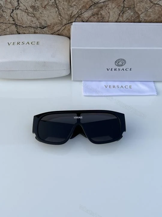 View 6 of Versace Unisex Sunglasses Geometric Lens Dark Gradient