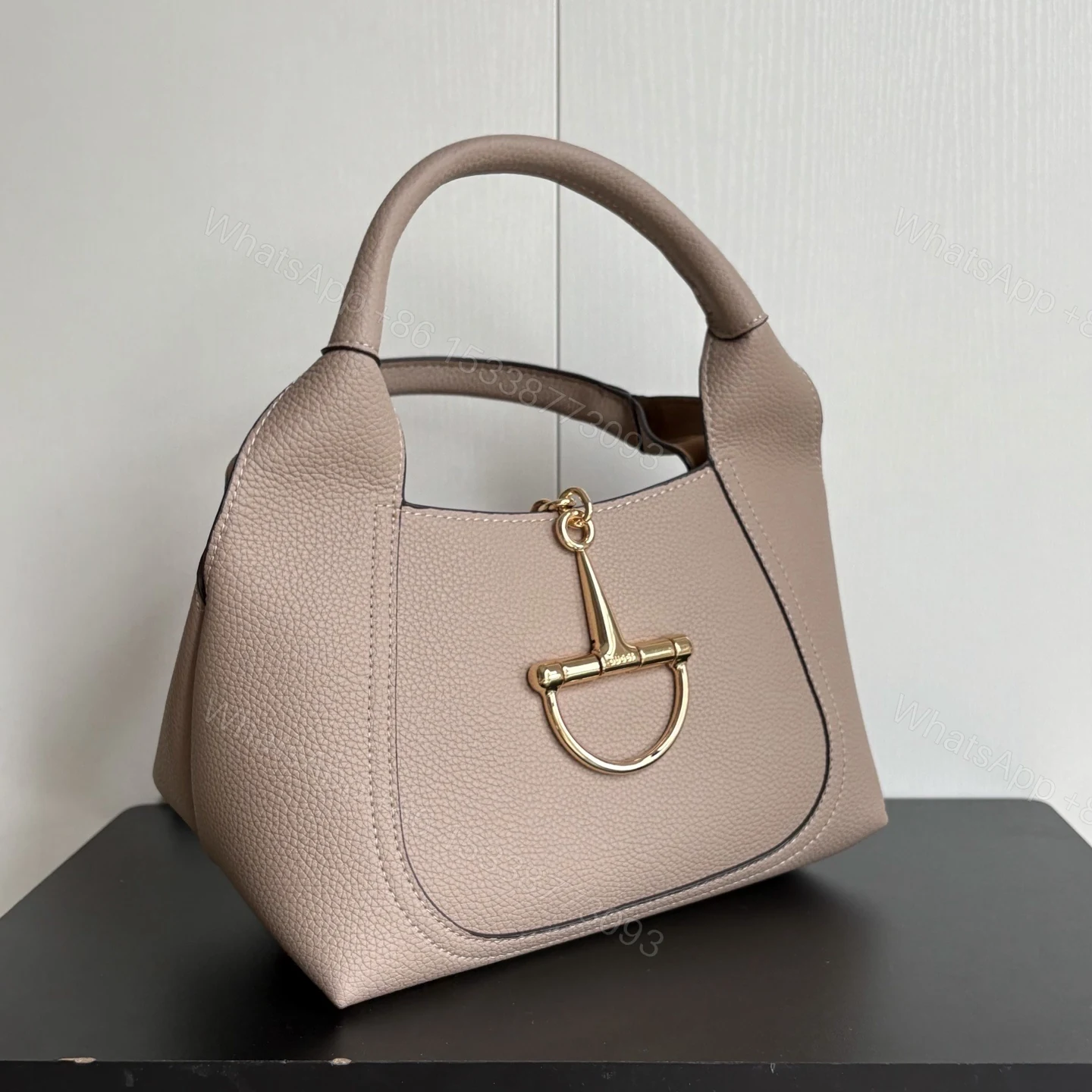 View 3 of Gucci Softbit Maxi Medium Top Handle Bag Light Pink 27Cm