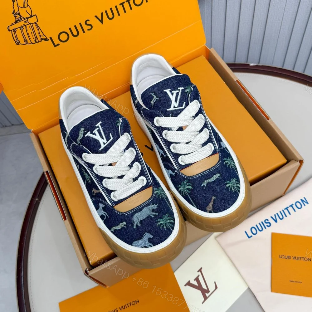View 5 of Louis Vuitton LV The Darjeeling Limited LV Tilted Sneaker Blue 1AJTLH
