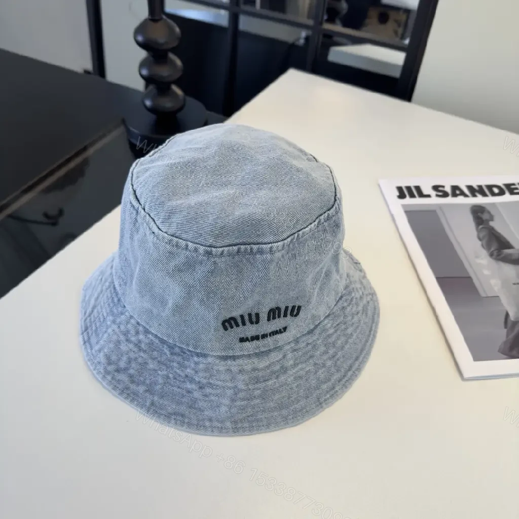 View 2 of Denim Bucket Hat - Lightweight, Subtle Logo, Stylish Everydaywear