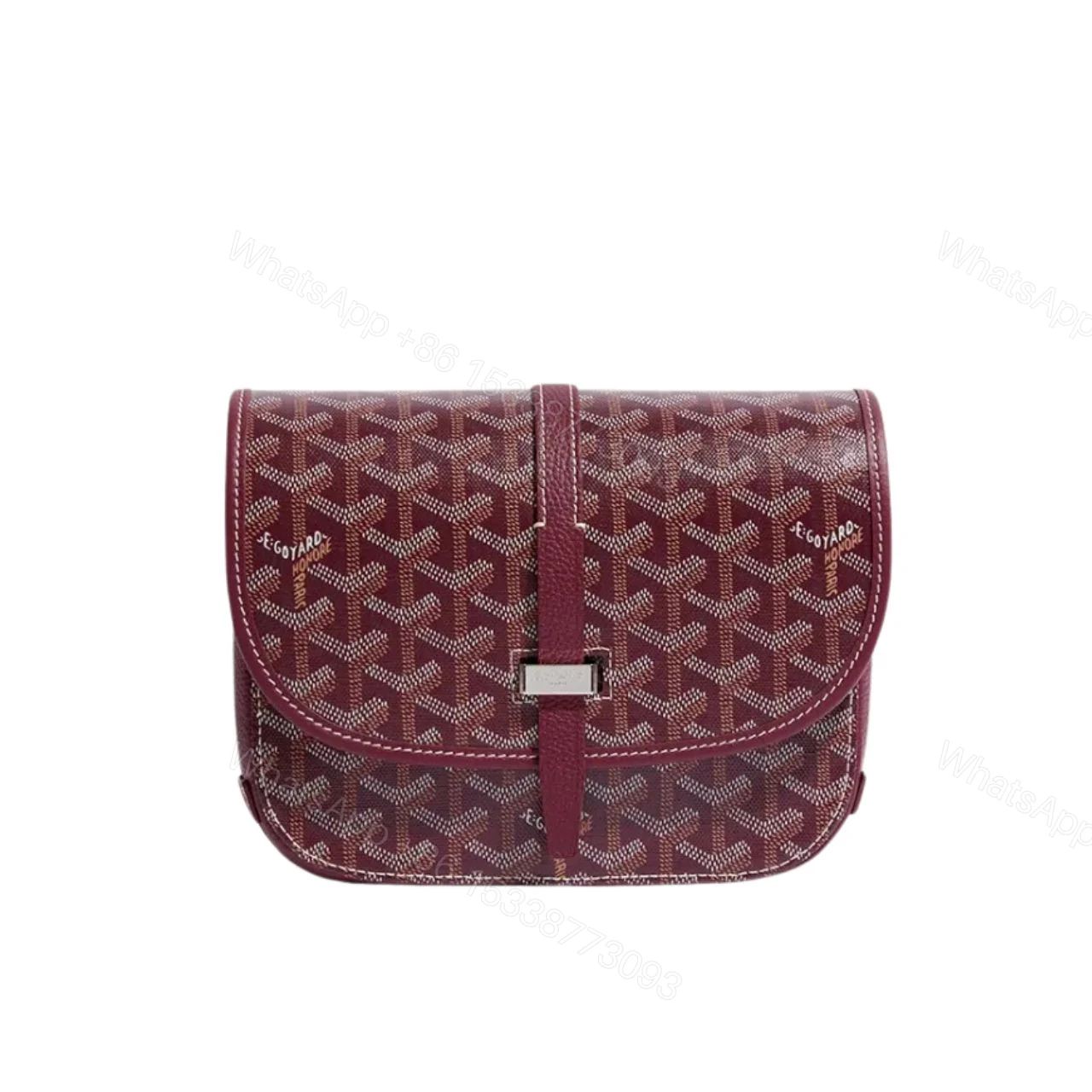GOYARD BELVEDERE PM BAG DARK RED 22CM — view 1