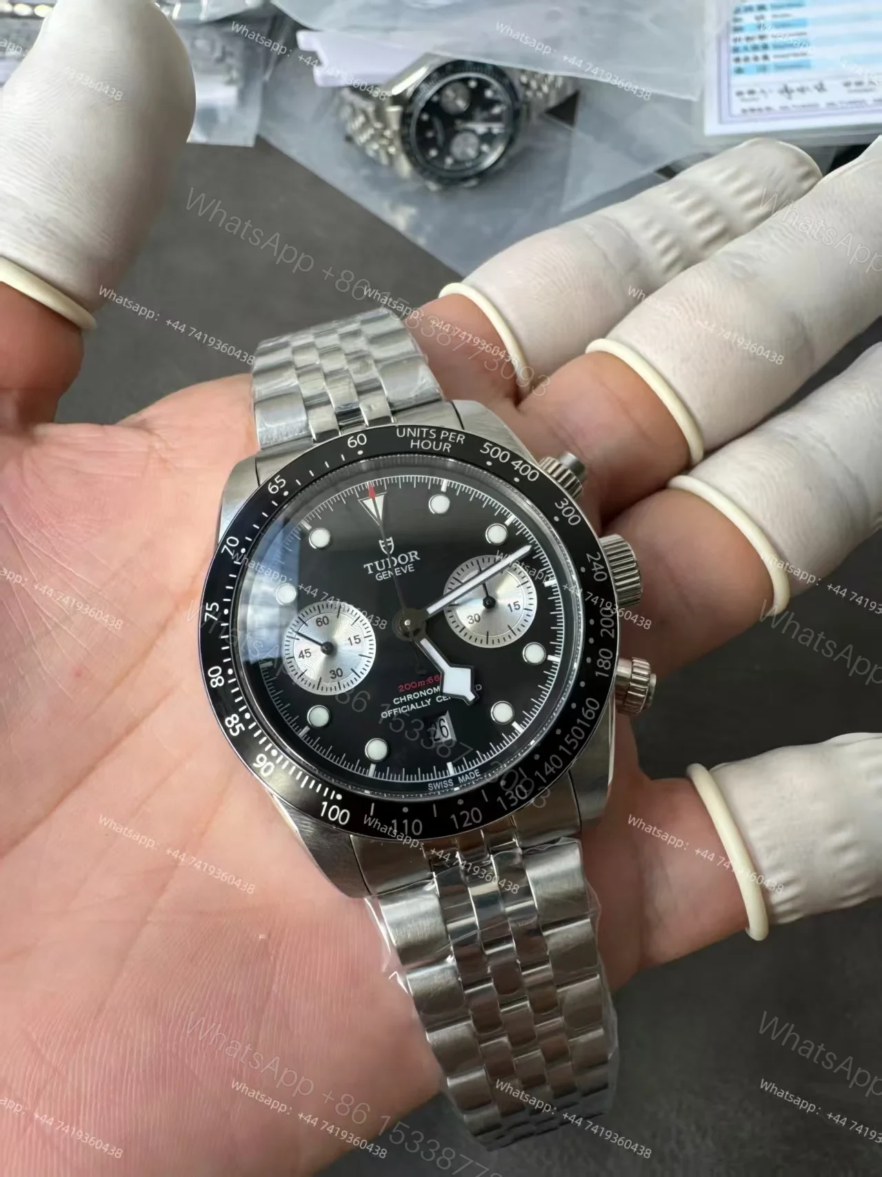 View 12 of Tudor Super Clone Black Bay Chronograph M79360N-0013 Black Dial