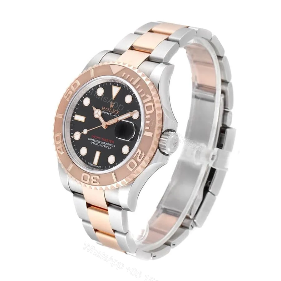 View 2 of Rolex Yacht-Master 116621 Super Clone : Two-Tone Everose Gold Brown Dial 40mm